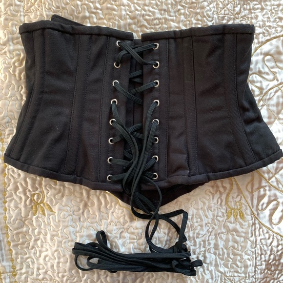 🚨SOLD🚨Cotton Hourglass Curve Waspie Underbust Corset : CS-201 - Picture 8 of 13